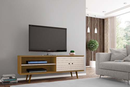 Imagen 3 de 5 de Mueble Rack Para Tv En Madera Mdp Onix Cin/off