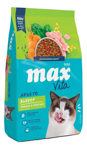Max Vita Adulto Buffet Pollo Y Vegetales | Comida Gato 3 Kg