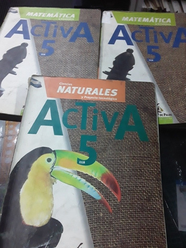 Activa 5 Matematica Naturales Primera Edición Lote X3 Libro