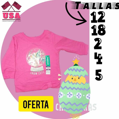 Sweater Lazo Unicornio Para Niña Importado De Usa