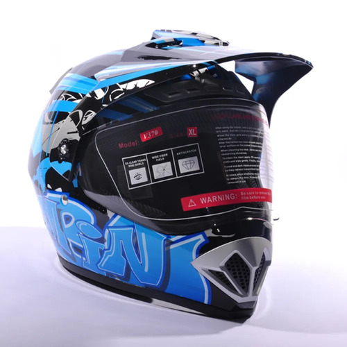 Casco Cross Mx V-can Con Visera V370 - En Teo Motos