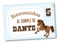 Comprar Candy Bar Mini Kit Imprimible Caballo Mod.5 Cumple Caballos