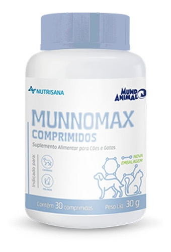 Suplemento Alimentar Mundo Animal Nutrisana Munnomax 30c 45g