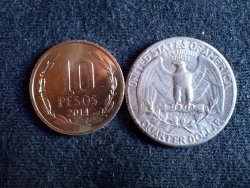 Moneda Estados Unidos Quarter Dollar Plata 1948 (c8)