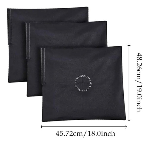 3x Bolsa De Pesas Bolsa De Pesas Base De Negro De 18 \ X19\