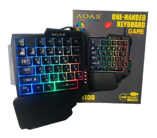 Teclado Gamer Uma Mão One-handed Keyboard Semi Mecânico
