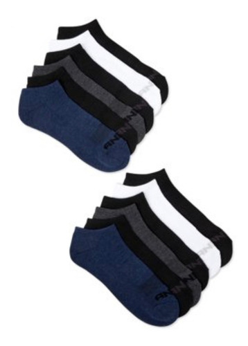 And1 Calcetines Corto Unisex Crew Socks 12 Pack 25-30cm