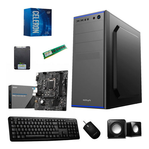 Pc Hogar / Oficina Intel Celeron G5905 8gb Ssd 120gb