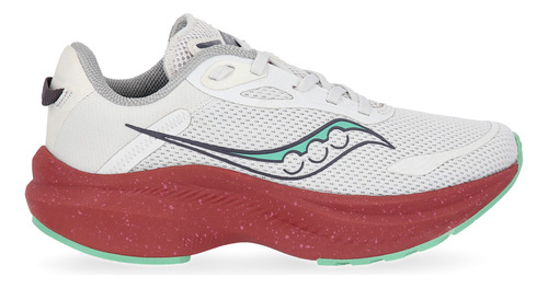 Zapatillas Running Saucony Axon 3 Mujer Malla En Blanco | De