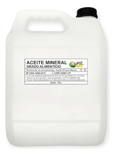 Aceite Mineral Grado Alimenticio 10 Litros 100% Puro, Tablas