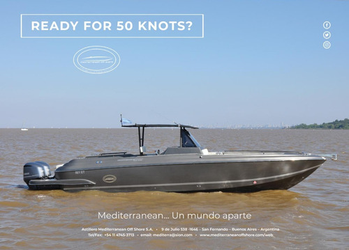 Lancha Mediterranean 380 Super Tender 2 Yamaha 300hp 0hs2021