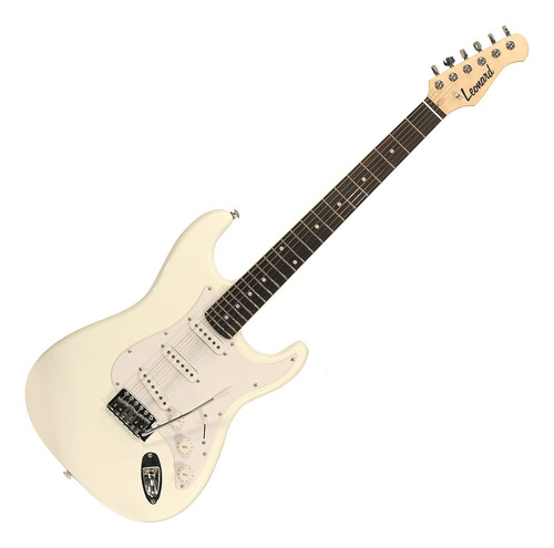 Guitarra Electrica Leonard Stratocaster Le362wh Con Palanca