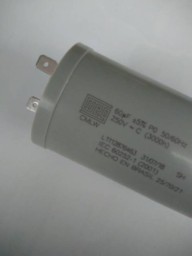 Capacitor Partida 60uf 250v Lavadora Electrolux Wap Karcher