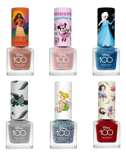 Disney 100 Set De 6 Esmaltes Edición Especial Artistas