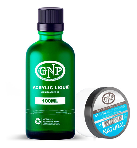Polvo Acrílico Gnp Natural 15gr. + Monomero 100ml