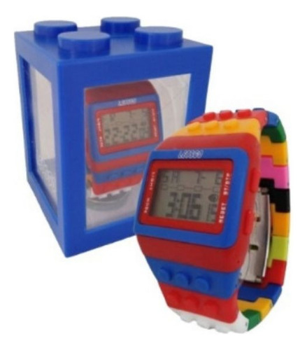 Reloj Lego Con Estuche Alcancia Unisex