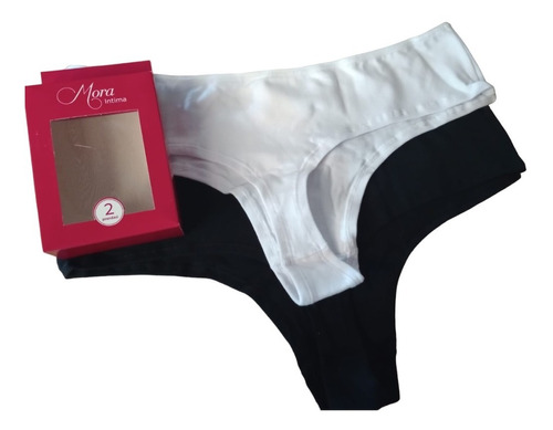 Bombachas Culotte Less Pack X2 Mora A012b Algodón Lisas