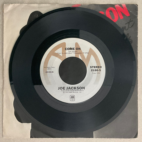 Joe Jackson Come On - It's Different For Girls Single 7 Edición Limitada (Usado)