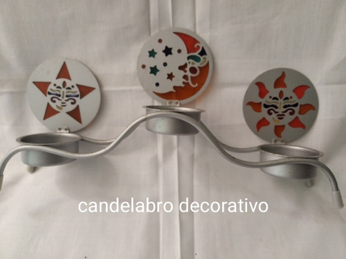 Candelabro Decorativo Tres Velitas