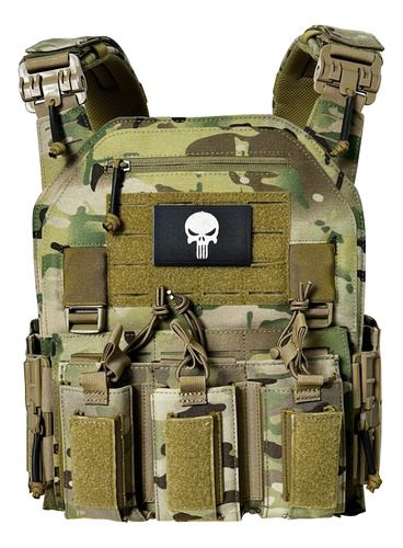 Chalecos Táctico Militar Bolsos Removible Paintball Airsoft