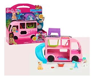 Just Play Barbie Pet Camper, 11 Piezas, Figuras De Juguete