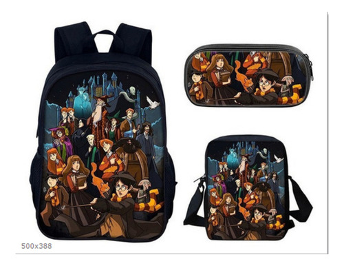 Set De Tres Mochilas De Harry Potter Para Primaria Y Secundaria