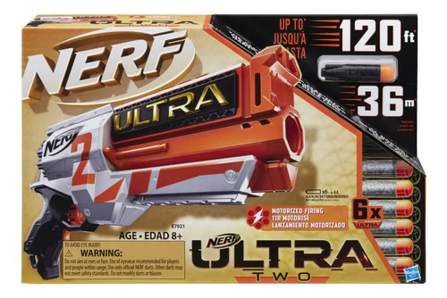 Nerf Ultra Two Lanzador Motorizado De Carga Rápida 6 Balas