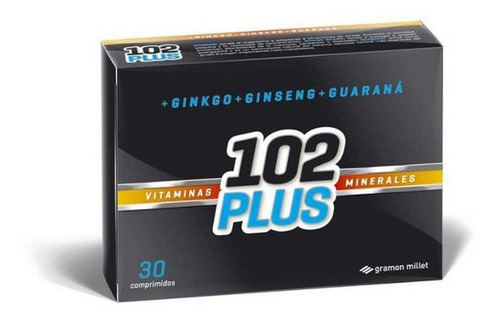 102 Plus Vitaminas Minerales Guarana Ginseng X 30 Cap