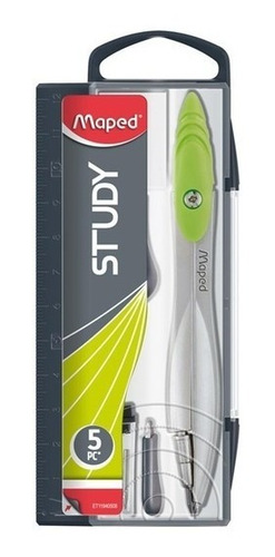 Imagen 1 de 2 de Compas Maped Study Stop + Minas + Estuche 195110