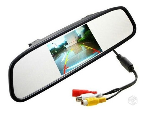 Espelho Retrovisor Com Monitor Lcd Para Câmera De Ré Tv Dvd