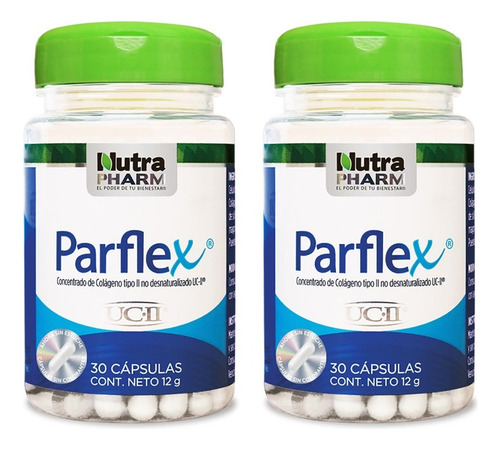 Pack 2 Parflex Colágeno Tipo 2 60 Cápsulas