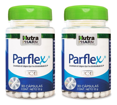Pack 2 Parflex Colágeno Tipo 2 60 Cápsulas 