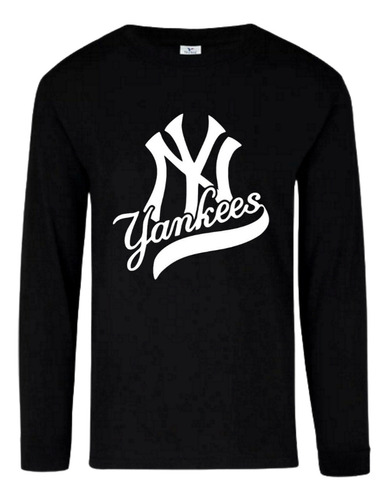 Playera Manga Larga Yankees De Nueva York Mod. 1