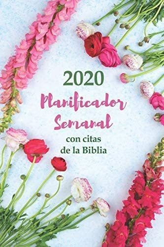 Libro 2020 Planificador Semanal Con Citas De La Biblia &-.