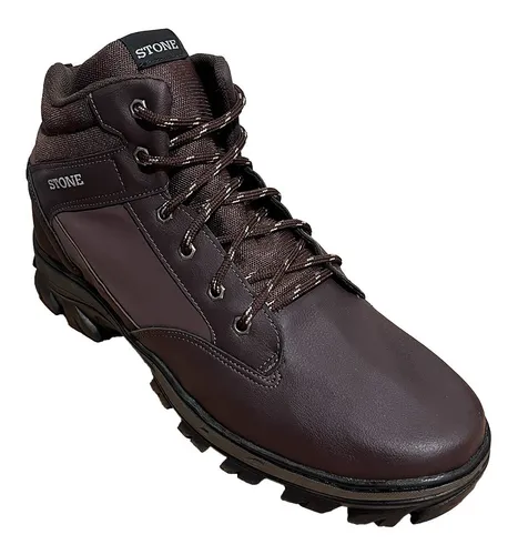 Botas Borcegos Stone Trekking Monta a Talles Especial Marr n