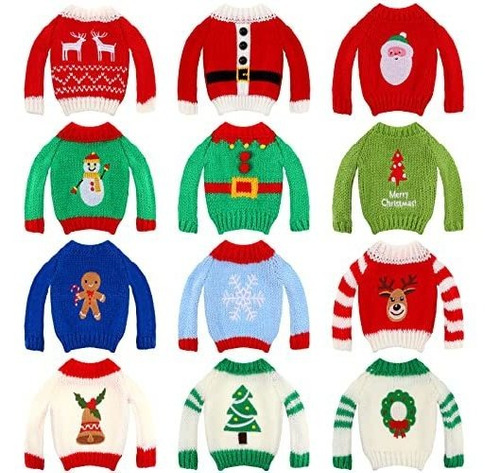 12 Piezas Accesorios Navidad Elfo Ropa, Suéter De Lffgh