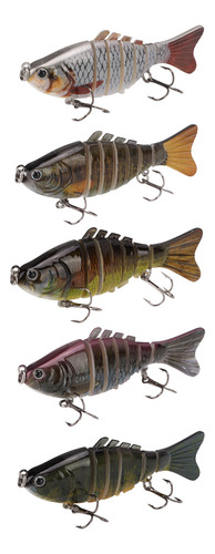 Juego De Señuelos De Pesca Swimbait, Con Múltiples Articulac