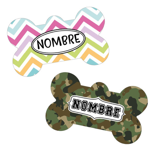 Placa Identificación Mascotas Aluminio 3cmx5cm A1 | Perro