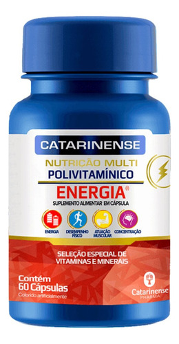 Polivitamínico Energia Catarinense 60 Cápsulas Sabor Without flavor