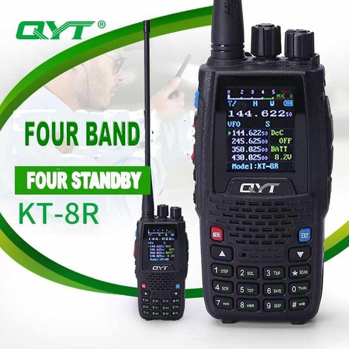 Radio Portatil Quad Band Qyt Kt-8r 