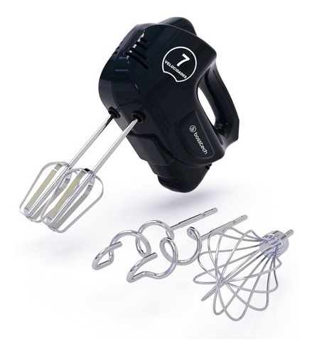 Batidora De Mano Bosstech M2 Bsed-m2-b Negra 200w
