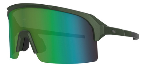 Oculos De Sol Hb Edge Matte Verde Metálico Green Chrome