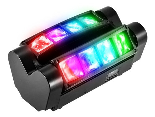 Cabezal Spider Led Rgbw Doble Barra De Led Movil Beam