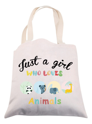 Bolsa Mano Para Niña Animal Regalo Reutilizabl Hombro