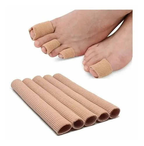 Imagem 4 de 8 de Tecido Gel Tubo Bandagem Protetor Dedo Pé Pés Mãos Dedos