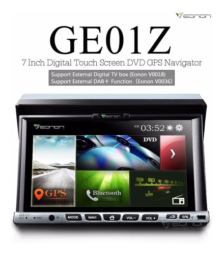 Eonon - Radio Carro Pantalla 7 PuLG. Repr. Dvd 2 Din - Gps