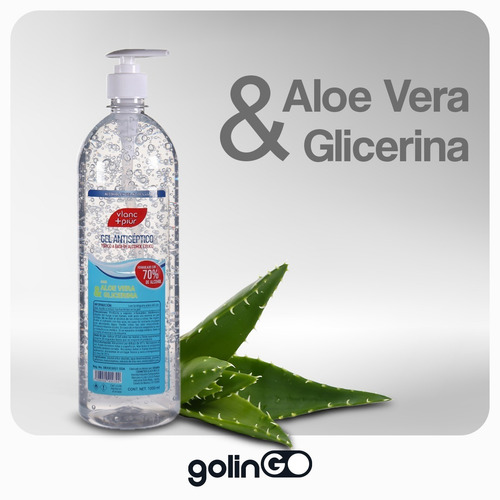 Gel Antiséptico Sanitario Antibacterial Desinfectante 1 Lt
