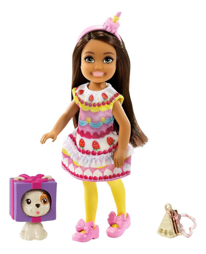 Muñeca Chelsea Barbie Fiesta De Disfraces Pastel (Usado)