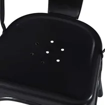 Comprar Silla Reforzada Tolix Metálica Negra Apilable X4 Comedor Cantidad de sillas por set 4 Color de la estructura de la silla Negro mate Color del asiento Negro