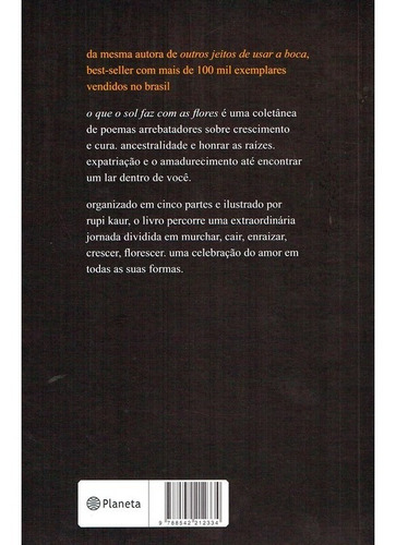 Livro Que O Sol Faz Com As Flores (o) Rupi Kaur